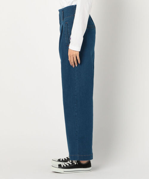 fredy repit（フレディレピ）の「デニムセミワイドパンツ（デニムパンツ・レディース・ブルー/ネイビー・36/38）」の4枚目の写真