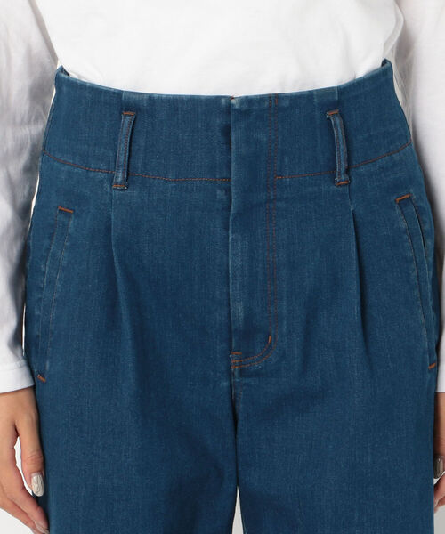 fredy repit（フレディレピ）の「デニムセミワイドパンツ（デニムパンツ・レディース・ブルー/ネイビー・36/38）」の6枚目の写真
