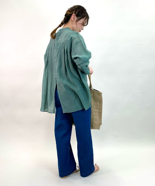 fredy repit（フレディレピ）の「デニムセミワイドパンツ（デニムパンツ・レディース・ブルー/ネイビー・36/38）」の18枚目の写真