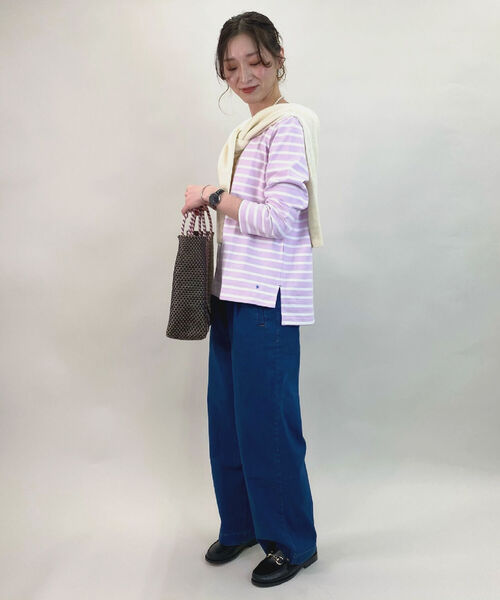 fredy repit（フレディレピ）の「デニムセミワイドパンツ（デニムパンツ・レディース・ブルー/ネイビー・36/38）」の22枚目の写真