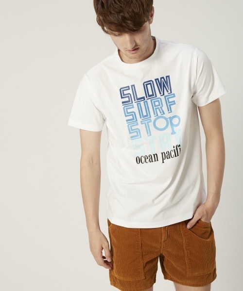 Ocean Pacific(オーシャンパシフィック)の「【OP / オーピー】半袖プリントTシャツ / UV ユニセックス(Tシャツ/カットソー・メンズ・ホワイト/ネイビー/ターコイズブルー・MEDIUM/LARGE/X-LARGE)」の21枚目の写真