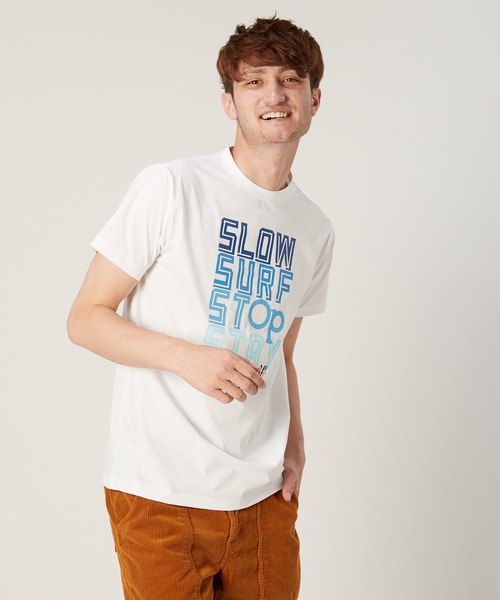 Ocean Pacific(オーシャンパシフィック)の「【OP / オーピー】半袖プリントTシャツ / UV ユニセックス(Tシャツ/カットソー・メンズ・ホワイト/ネイビー/ターコイズブルー・MEDIUM/LARGE/X-LARGE)」の4枚目の写真