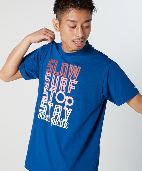 Ocean Pacific(オーシャンパシフィック)の「【OP / オーピー】半袖プリントTシャツ / UV ユニセックス(Tシャツ/カットソー・メンズ・ホワイト/ネイビー/ターコイズブルー・MEDIUM/LARGE/X-LARGE)」の7枚目の写真