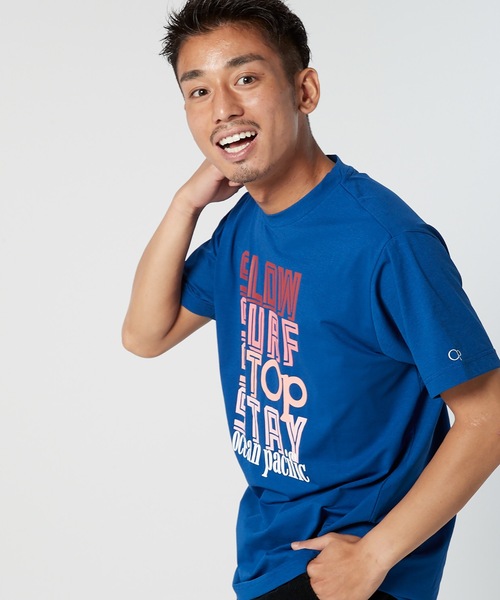 Ocean Pacific(オーシャンパシフィック)の「【OP / オーピー】半袖プリントTシャツ / UV ユニセックス(Tシャツ/カットソー・メンズ・ホワイト/ネイビー/ターコイズブルー・MEDIUM/LARGE/X-LARGE)」の9枚目の写真