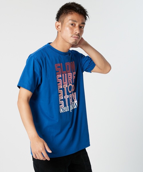 Ocean Pacific(オーシャンパシフィック)の「【OP / オーピー】半袖プリントTシャツ / UV ユニセックス(Tシャツ/カットソー・メンズ・ホワイト/ネイビー/ターコイズブルー・MEDIUM/LARGE/X-LARGE)」の11枚目の写真