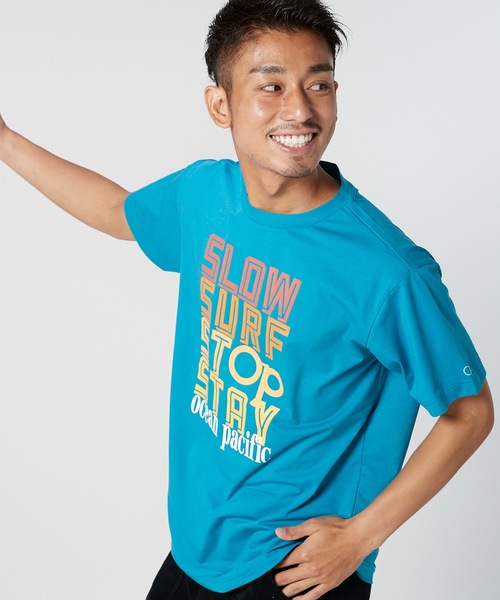 Ocean Pacific(オーシャンパシフィック)の「【OP / オーピー】半袖プリントTシャツ / UV ユニセックス(Tシャツ/カットソー・メンズ・ホワイト/ネイビー/ターコイズブルー・MEDIUM/LARGE/X-LARGE)」の12枚目の写真