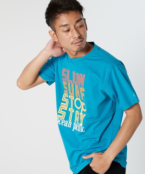 Ocean Pacific(オーシャンパシフィック)の「【OP / オーピー】半袖プリントTシャツ / UV ユニセックス(Tシャツ/カットソー・メンズ・ホワイト/ネイビー/ターコイズブルー・MEDIUM/LARGE/X-LARGE)」の13枚目の写真