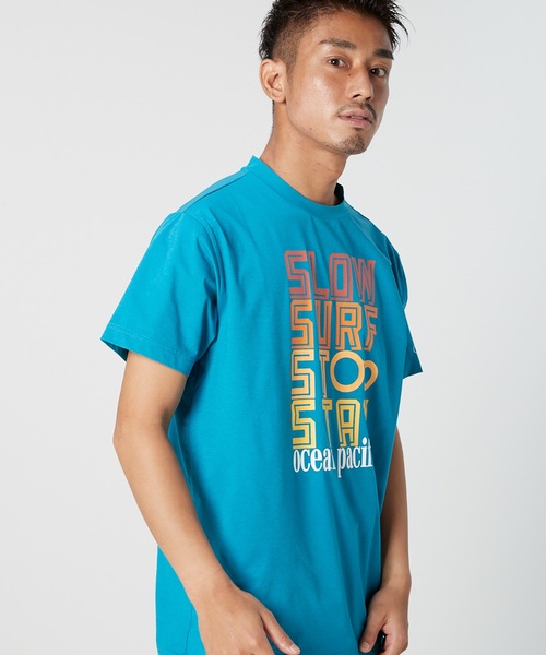 Ocean Pacific(オーシャンパシフィック)の「【OP / オーピー】半袖プリントTシャツ / UV ユニセックス(Tシャツ/カットソー・メンズ・ホワイト/ネイビー/ターコイズブルー・MEDIUM/LARGE/X-LARGE)」の14枚目の写真