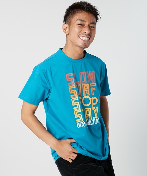 Ocean Pacific(オーシャンパシフィック)の「【OP / オーピー】半袖プリントTシャツ / UV ユニセックス(Tシャツ/カットソー・メンズ・ホワイト/ネイビー/ターコイズブルー・MEDIUM/LARGE/X-LARGE)」の15枚目の写真