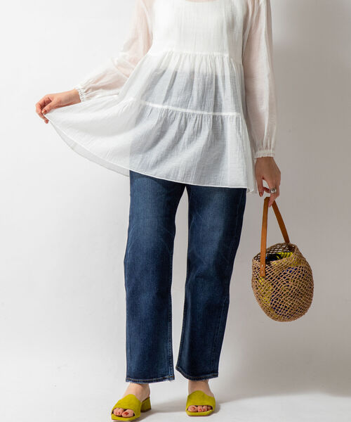 Le Voyage en Panier(ルヴォヤージュアンパニエ)の「【Le voyage en panie/ ルヴォヤージュエンバニエ】ワンハンドルかごトート巾着付きバッグ(かごバッグ・レディース・ブラック/ベージュ・FREE)」の5枚目の写真