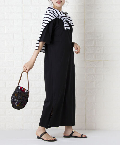 Le Voyage en Panier(ルヴォヤージュアンパニエ)の「【Le voyage en panie/ ルヴォヤージュエンバニエ】ワンハンドルかごトート巾着付きバッグ(かごバッグ・レディース・ブラック/ベージュ・FREE)」の4枚目の写真