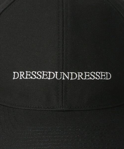 DRESSEDUNDRESSED（ドレスドアンドレスド）の「＜DRESSEDUNDRESSED＞ LOGO CAP/キャップ（キャップ・メンズ・ブラック・FREE）」の2枚目の写真
