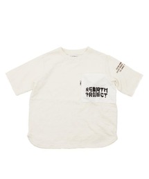 REBIRTH PROJECT/DENIM DUNGAREE/リバースプロジェクト/デニムダンガリー 【AIRBACK/エアバック】ヴィンテージオーガニックコットントンプキン天竺Tシャツ（S、Mサイズ）