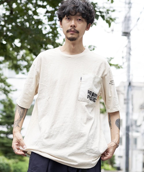 DENIM DUNGAREE(デニムダンガリー)の「REBIRTH PROJECT/DENIM DUNGAREE/リバースプロジェクト/デニムダンガリー 【AIRBACK/エアバック】ヴィンテージオーガニックコットントンプキン天竺Tシャツ(S、Mサイズ)(Tシャツ/カットソー・レディース・ホワイト・1/2)」の14枚目の写真