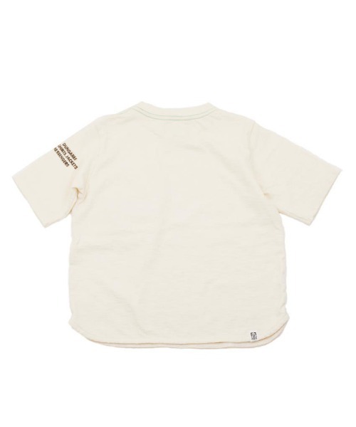 DENIM DUNGAREE(デニムダンガリー)の「REBIRTH PROJECT/DENIM DUNGAREE/リバースプロジェクト/デニムダンガリー 【AIRBACK/エアバック】ヴィンテージオーガニックコットントンプキン天竺Tシャツ(S、Mサイズ)(Tシャツ/カットソー・レディース・ホワイト・1/2)」の15枚目の写真