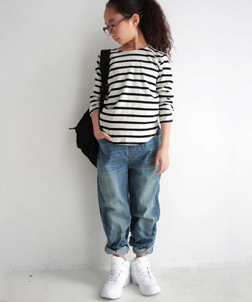 antiqua（アンティカ）の「デニムパンツ（デニムパンツ・キッズ・ブルー系その他/ノンウォッシュ・5/6）」の7枚目の写真