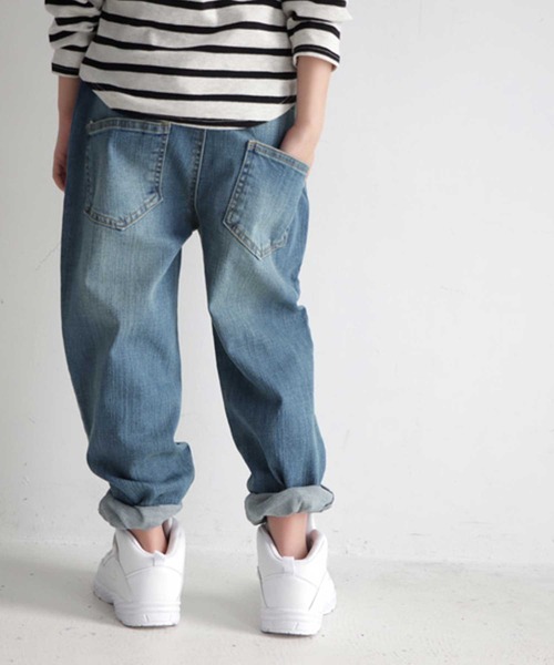 antiqua（アンティカ）の「デニムパンツ（デニムパンツ・キッズ・ブルー系その他/ノンウォッシュ・5/6）」の9枚目の写真