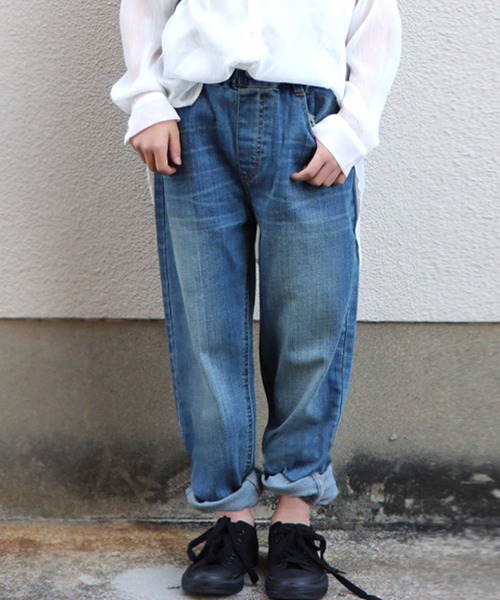 antiqua（アンティカ）の「デニムパンツ（デニムパンツ・キッズ・ブルー系その他/ノンウォッシュ・5/6）」の3枚目の写真