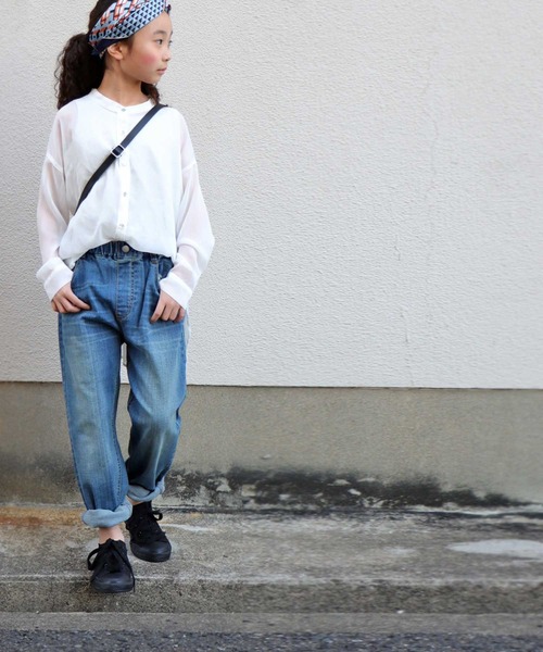 antiqua（アンティカ）の「デニムパンツ（デニムパンツ・キッズ・ブルー系その他/ノンウォッシュ・5/6）」の5枚目の写真