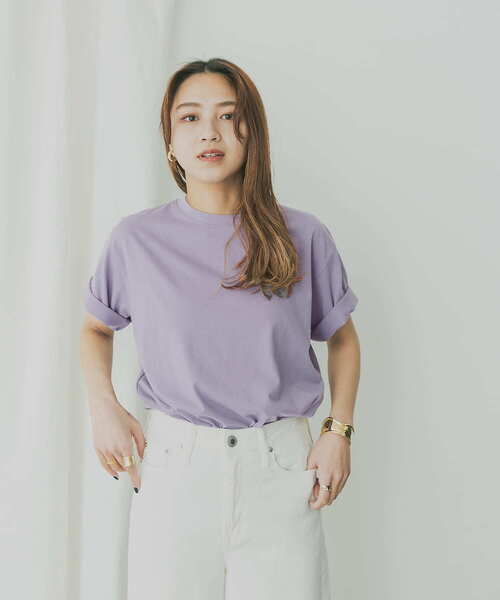 KBF+（ケービーエフプラス）の「KBF+　MRバックプリントTシャツ（Tシャツ/カットソー・レディース・ブラック/パープル/オフホワイト・ONE）」の15枚目の写真