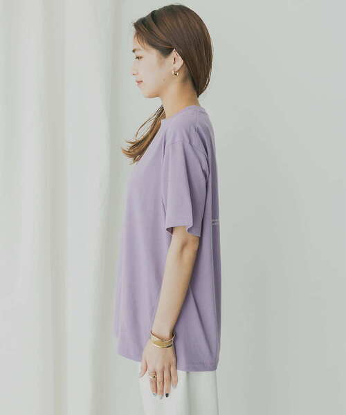 KBF+（ケービーエフプラス）の「KBF+　MRバックプリントTシャツ（Tシャツ/カットソー・レディース・ブラック/パープル/オフホワイト・ONE）」の19枚目の写真