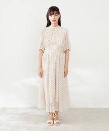Jill Stuartドット柄シースルーノースリーブワンピース JILL STUART ジルスチュアート アグネスドット ワンピース