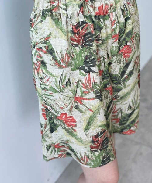 JET（ジェット）の「◆【ウォッシャブル】リーフ柄パナマショートパンツ（その他パンツ・レディース・ブルー系5/ライトオレンジ系1・04）」の9枚目の写真