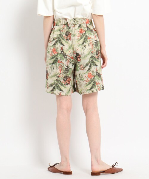 JET（ジェット）の「◆【ウォッシャブル】リーフ柄パナマショートパンツ（その他パンツ・レディース・ブルー系5/ライトオレンジ系1・04）」の10枚目の写真