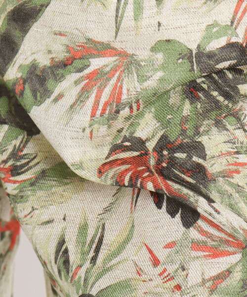 JET（ジェット）の「◆【ウォッシャブル】リーフ柄パナマショートパンツ（その他パンツ・レディース・ブルー系5/ライトオレンジ系1・04）」の8枚目の写真