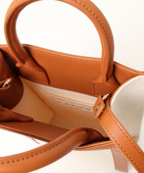 SPIRALGIRL（スパイラルガール）の「キャンパスロゴバッグ（トートバッグ・レディース・ブラック/モカ・FREE）」の4枚目の写真