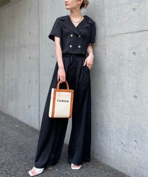 SPIRALGIRL（スパイラルガール）の「キャンパスロゴバッグ（トートバッグ・レディース・ブラック/モカ・FREE）」の9枚目の写真