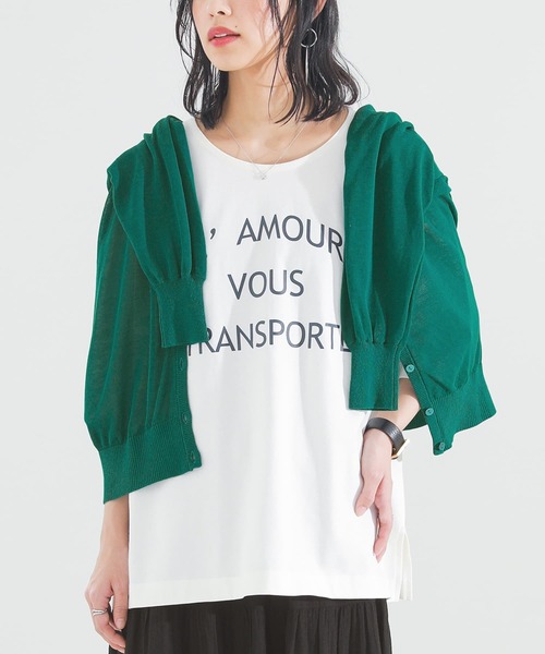 n'OrLABEL（ノアールレーベル）の「【機能素材】『ドルマンカーディガン』（カーディガン/ボレロ・レディース・ブラック/ベージュ/ネイビー/グレー/ピンク/イエロー/ブルー/ラベンダー/グレイッシュブルー/グリーン/ミント/ピンク系/グリーン系/オレンジ・FREE）」の7枚目の写真