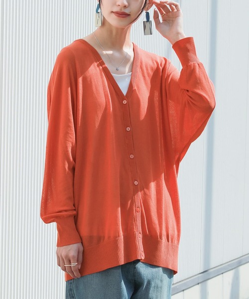 n'OrLABEL（ノアールレーベル）の「【機能素材】『ドルマンカーディガン』（カーディガン/ボレロ・レディース・ブラック/ベージュ/ネイビー/グレー/ピンク/イエロー/ブルー/ラベンダー/グレイッシュブルー/グリーン/ミント/ピンク系/グリーン系/オレンジ・FREE）」の14枚目の写真