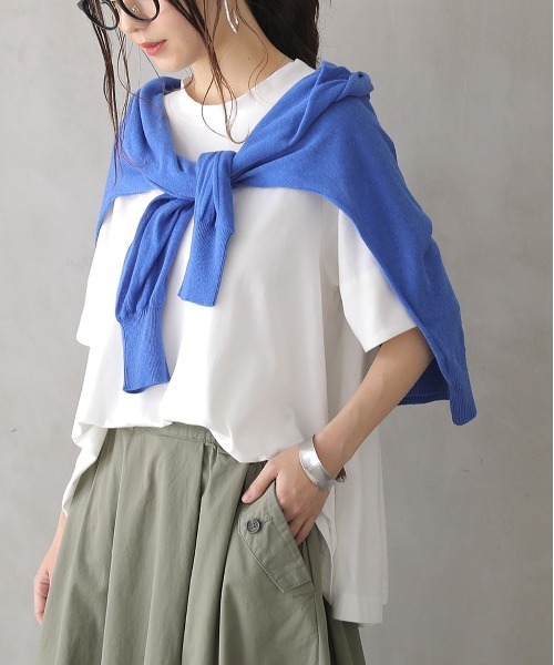 n'OrLABEL（ノアールレーベル）の「【機能素材】『ドルマンカーディガン』（カーディガン/ボレロ・レディース・ブラック/ベージュ/ネイビー/グレー/ピンク/イエロー/ブルー/ラベンダー/グレイッシュブルー/グリーン/ミント/ピンク系/グリーン系/オレンジ・FREE）」の9枚目の写真