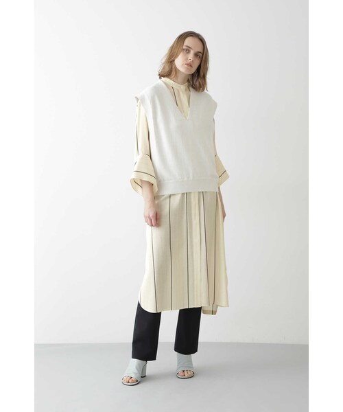 BOSCH（ボッシュ）の「ストライプロングシャツ羽織り（シャツ/ブラウス・レディース・ホワイト系その他・38/36）」の19枚目の写真