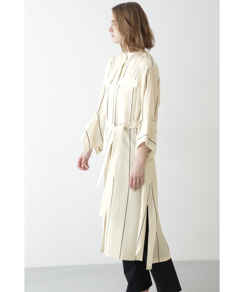 BOSCH（ボッシュ）の「ストライプロングシャツ羽織り（シャツ/ブラウス・レディース・ホワイト系その他・38/36）」の5枚目の写真