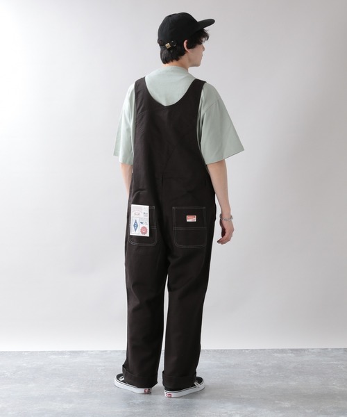 RAGEBLUE（レイジブルー）の「＜USAコットン使用＞綿麻オーバーオール/933366（サロペット/オーバーオール・メンズ・ライトブルー/ブラック/ネイビー/オフホワイト/ブルー/ダークグレー・FREE）」の20枚目の写真
