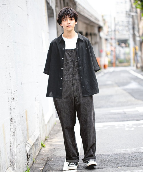RAGEBLUE（レイジブルー）の「＜USAコットン使用＞綿麻オーバーオール