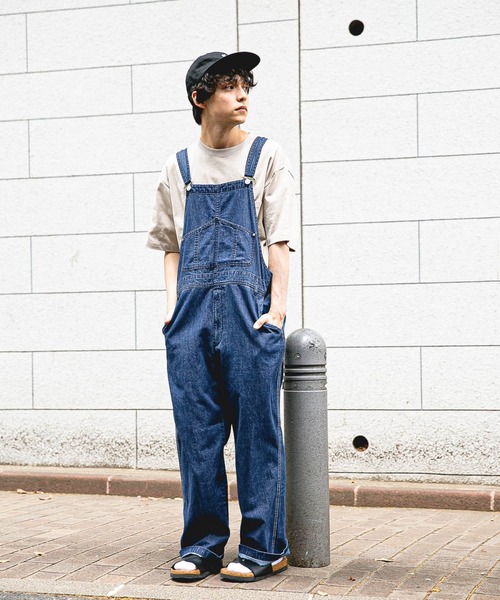 RAGEBLUE（レイジブルー）の「＜USAコットン使用＞綿麻オーバーオール/933366（サロペット/オーバーオール・メンズ・ライトブルー/ブラック/ネイビー/オフホワイト/ブルー/ダークグレー・FREE）」の17枚目の写真