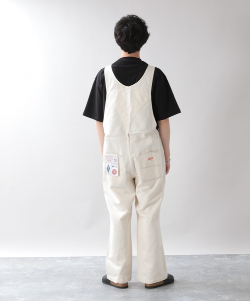 RAGEBLUE（レイジブルー）の「＜USAコットン使用＞綿麻オーバーオール/933366（サロペット/オーバーオール・メンズ・ライトブルー/ブラック/ネイビー/オフホワイト/ブルー/ダークグレー・FREE）」の8枚目の写真