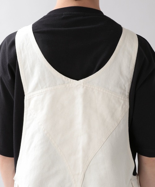 RAGEBLUE（レイジブルー）の「＜USAコットン使用＞綿麻オーバーオール/933366（サロペット/オーバーオール・メンズ・ライトブルー/ブラック/ネイビー/オフホワイト/ブルー/ダークグレー・FREE）」の22枚目の写真