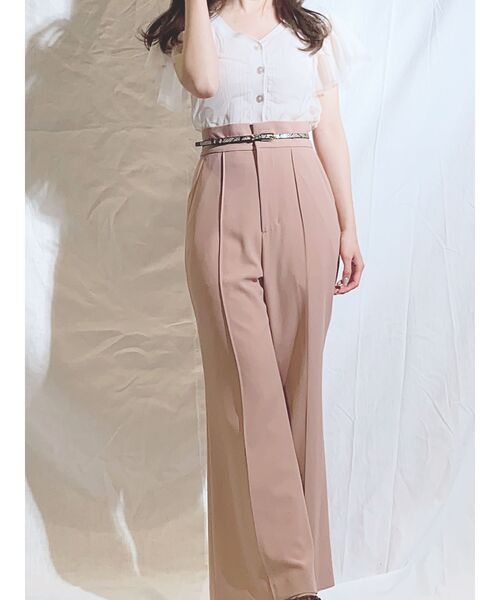 MERCURYDUO(マーキュリーデュオ)の「チュールドッキングコンパクトニット(ニット/セーター・レディース・ベージュ/オフホワイト/ミント/ベビーピンク・FREE)」の11枚目の写真