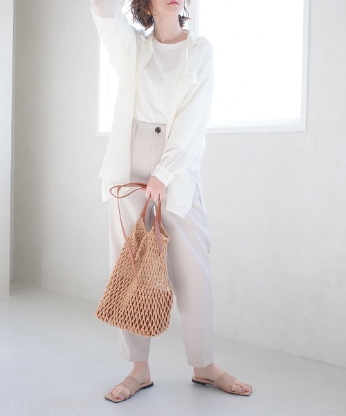 AmiAmi（アミアミ）の「メッシュフラットトングサンダル（サンダル・レディース・ベージュ/アイボリー/ブラック・LL/S/M/L）」の15枚目の写真