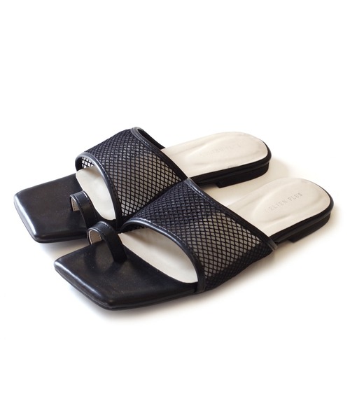 AmiAmi（アミアミ）の「メッシュフラットトングサンダル（サンダル・レディース・ベージュ/アイボリー/ブラック・LL/S/M/L）」の14枚目の写真