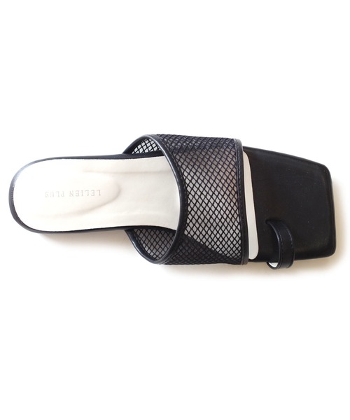 AmiAmi（アミアミ）の「メッシュフラットトングサンダル（サンダル・レディース・ベージュ/アイボリー/ブラック・LL/S/M/L）」の11枚目の写真