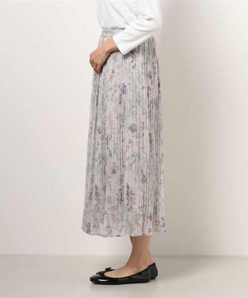 PICCIN（ピッチン）の「シアーボタニカルプリーツスカート（スカート・レディース・ブラック/ラベンダー/グレイッシュベージュ・M/L）」の5枚目の写真