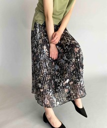 シアーボタニカルプリーツスカート