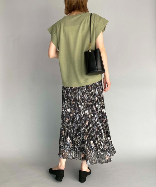 PICCIN（ピッチン）の「シアーボタニカルプリーツスカート（スカート・レディース・ブラック/ラベンダー/グレイッシュベージュ・M/L）」の16枚目の写真