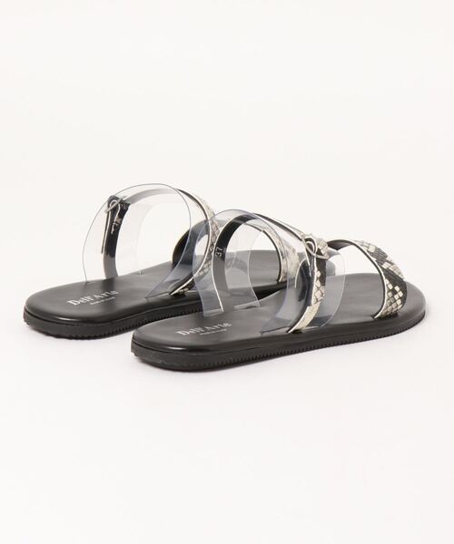 un dix cors（アンディコール）の「【Dell’Arte(デラールテ)】パイソン柄ダブルベルトサンダル（サンダル・レディース・ベージュ・38/37）」の9枚目の写真