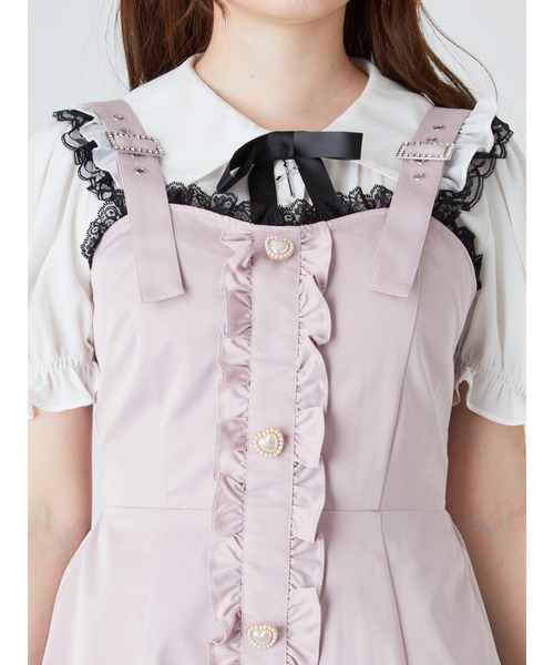 週末限定でお値下げ中 Ank Rougeのジャンパースカート Mサイズ Ank Rouge ジャンパースカート ふくれジャガードJSK : ZOZOTOWN